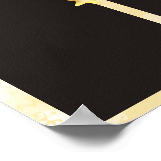 JAN-JUN Mitarbeiter des Monats Foto-Display Poster (Ecke)