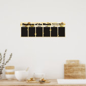 JAN-JUN Mitarbeiter des Monats Foto-Display Poster (Küche)