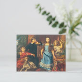 Jan Matejko: Portrait der vier Kinder des Künstler Postkarte (Stehend Vorderseite)