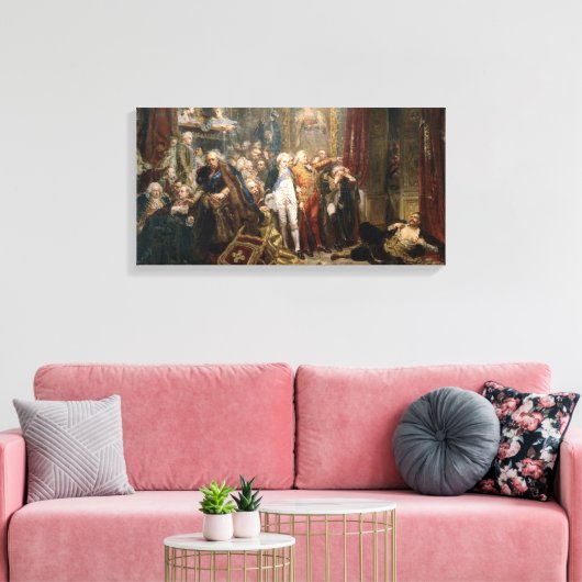 Jan Matejko Rejtan oder der Niedergang Polens Leinwanddruck (Insitu (Wohnzimmer))