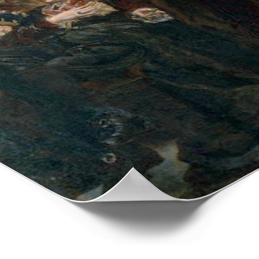 Jan Matejko Rejtan oder der Niedergang Polens Poster (Ecke)