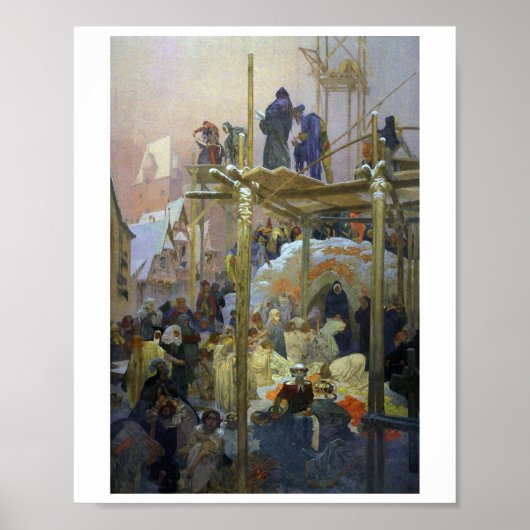 Jan Milic von Kromeriz, Mucha Poster (Vorne)