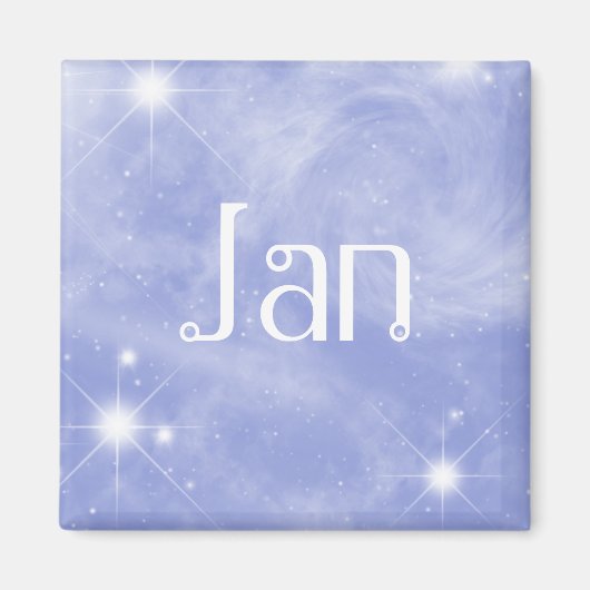 Jan Starry Name Magnet (Vorne)