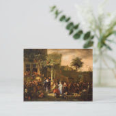 Jan Steen - A Village Wedding Postkarte (Stehend Vorderseite)
