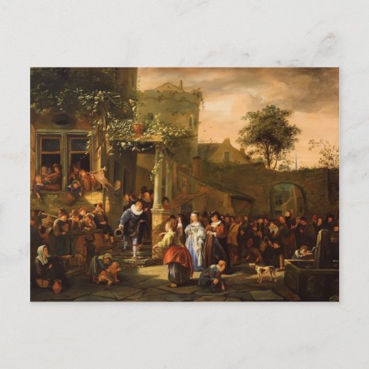 Jan Steen - A Village Wedding Postkarte (Vorderseite)