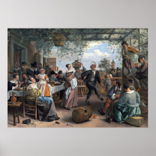 Jan Steen Das tanzende Paar Poster