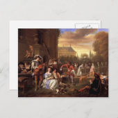 Jan Steen-Garden-Party Postkarte (Vorne/Hinten)