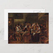 Jan Steen - Zwölfste Nacht Postkarte (Vorne/Hinten)