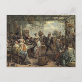 jan stieß das tanzende Paar Postkarte