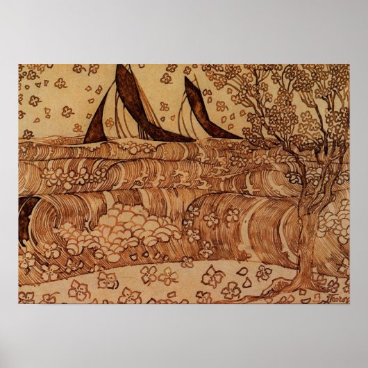 Jan Theodoor Toorop - Waves Poster (Vorne)