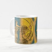 Jan Toorop Art Nouveau Zwei stilisierte weibliche Kaffeetasse (Vorderseite Links)