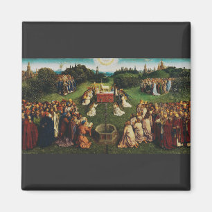 Jan van Eyck Anbetung des mystischen Lammes Kunst Magnet