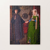Jan Van Eyck Arnolfini Familienportrait für Paare Puzzle (Vertikal)