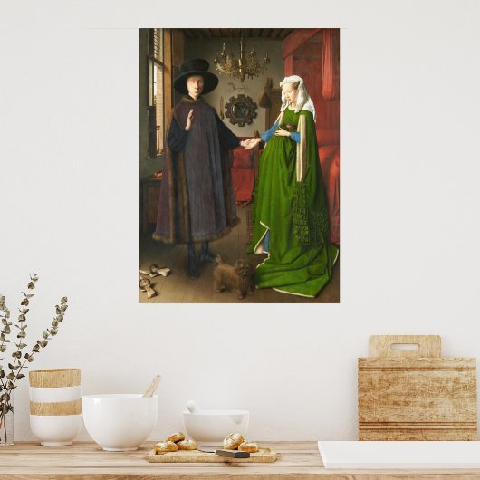 Jan van Eyck Arnolfini Portrait Poster (Küche)