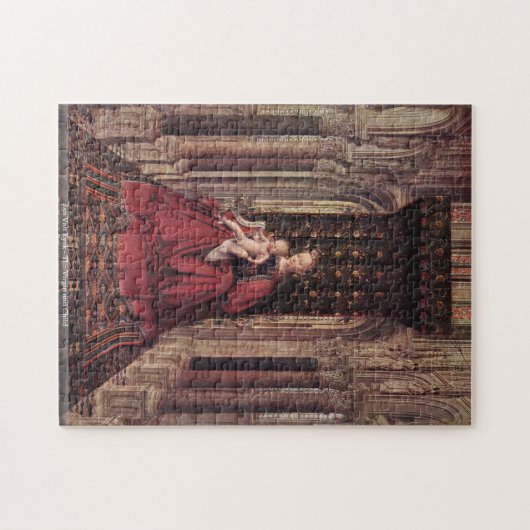 Jan. Van Eyck - die Jungfrau und das Kind Puzzle (Horizontal)