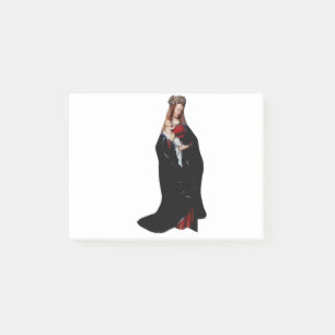 Jan van Eyck - Die Madonna in der Kirche Fine Art Post-it Klebezettel