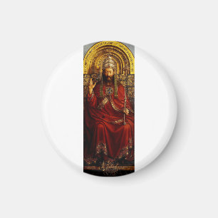 Jan van Eyck Gott der Vater auf dem Thron Fine Art Magnet