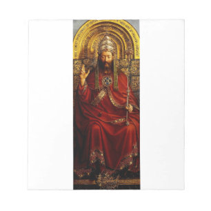 Jan van Eyck Gott der Vater auf dem Thron Fine Art Notizblock