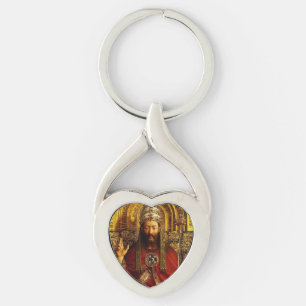Jan van Eyck Gott der Vater auf dem Thron Fine Art Schlüsselanhänger