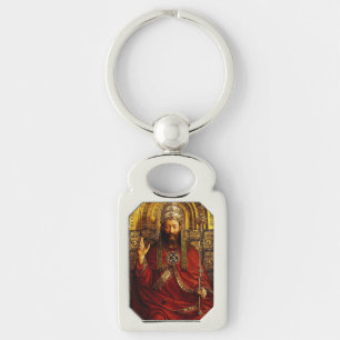 Jan van Eyck Gott der Vater auf dem Thron Fine Art Schlüsselanhänger