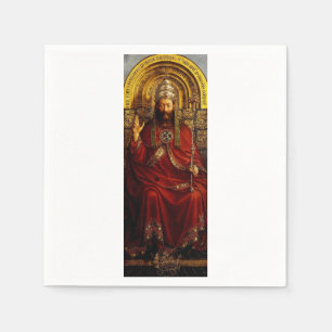 Jan van Eyck Gott der Vater auf dem Thron Fine Art Serviette