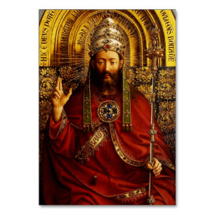Jan van Eyck Gott der Vater auf dem Thron Fine Art Tischnummer