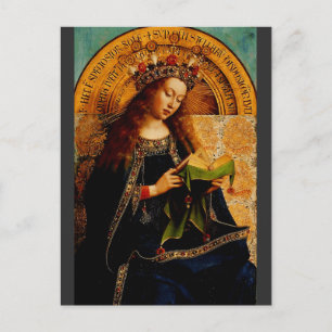 Jan van Eyck - Jungfrau Maria Fine Art Collection Postkarte