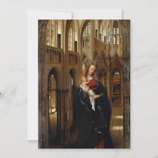 Jan van Eyck - Madonna in der Kirche Einladung (Vorderseite)