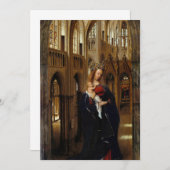 Jan van Eyck - Madonna in der Kirche Einladung (Vorne/Hinten)