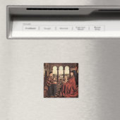 Jan Van Eyck - Madonna und Kanzler Nicholas Rol Magnet (In Situ (Geschirrspüler))