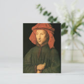 Jan van Eyck - Portrait von Giovanni Arnolfini Postkarte (Stehend Vorderseite)