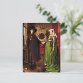Jan Van Eyck Protrait von Giovannit Arnofini & Ehe Postkarte (Stehend Vorderseite)