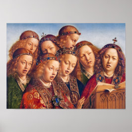 Jan van Eyck Singing angels Gent altarpiece Poster
