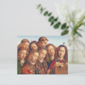 Jan van Eyck Singing angels Gent altarpiece Postkarte (Stehend Vorderseite)