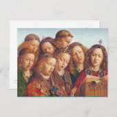 Jan van Eyck Singing angels Gent altarpiece Postkarte (Vorne/Hinten)