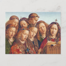 Jan van Eyck Singing angels Gent altarpiece Postkarte