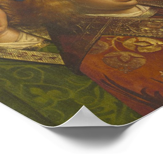 Jan van Eyck Singing angels Gent CC0062 Poster (Ecke)