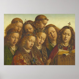 Jan van Eyck Singing angels Gent CC0184 Poster