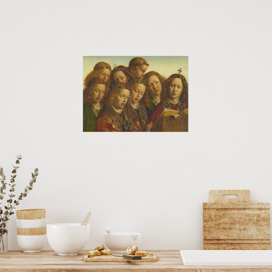 Jan van Eyck Singing angels Gent CC0184 Poster (Küche)