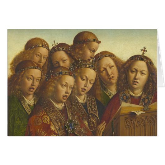 Jan van Eyck Singing angels Gent CC0835 (Vorderseite (Horizontal))