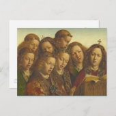 Jan van Eyck Singing angels Gent CC0974 Postkarte (Vorne/Hinten)