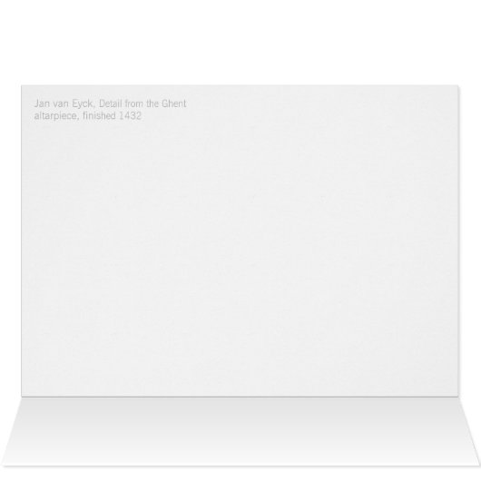 Jan van Eyck Singing Engel Gent Altarpiece Card (Innenansicht Horizontal (Oben))