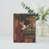 Jan van Eyck-St. Jerome in seiner Studie Postkarte (Stehend Vorderseite)