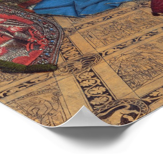 Jan van Eyck The Annunciation Poster (Ecke)