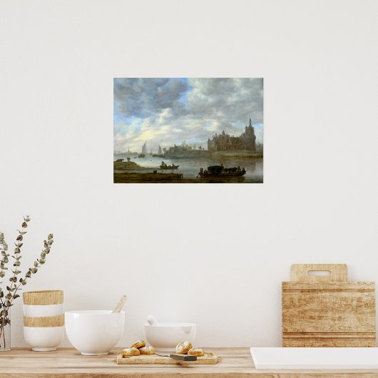 Jan van Goyen Blick auf Duurstede Castle Poster (Küche)