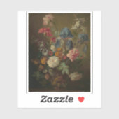 Jan van Huysum - Vase der Blume Aufkleber (Blatt)