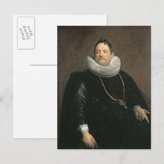 Jan van Monfort Postkarte (Vorne/Hinten)