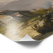 Jan van Os - Ein Sturm vor der Küste Fotodruck (Ecke)