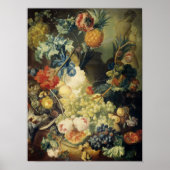 Jan Van Os - Stillleben mit Blume, Obst Poster (Vorne)