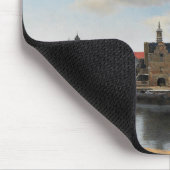 Jan. Vermeer - Ansicht über Delft Mousepad (Ecke)